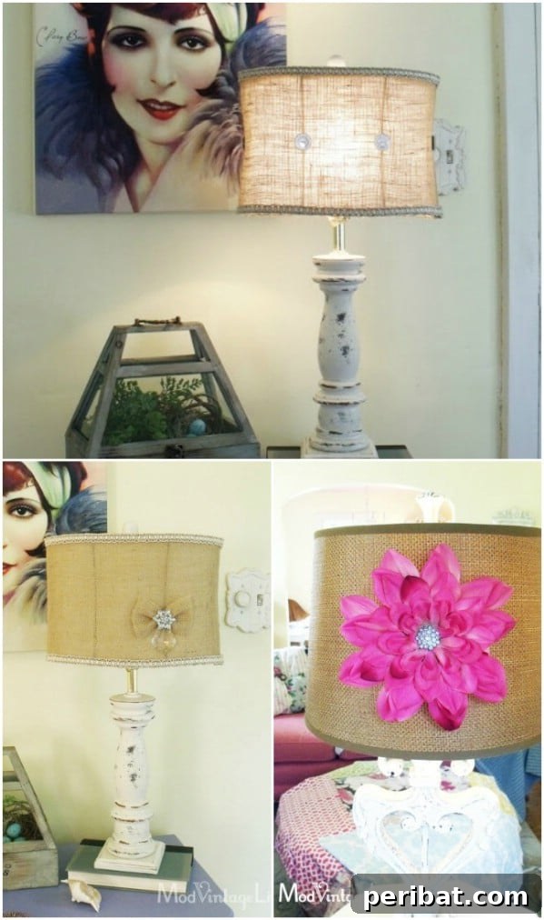 DIY Vintage Jewelry Lampshade
