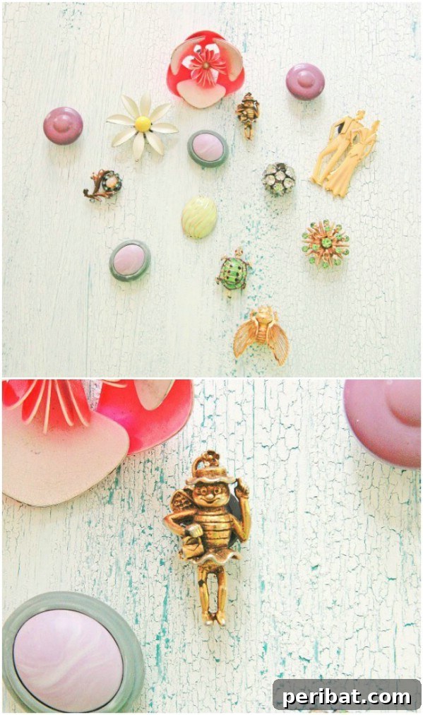 Repurposed Vintage Jewelry Magnets