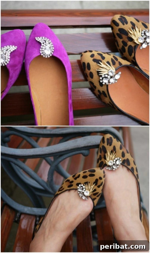 Repurposed Costume Jewelry Shoe Clips