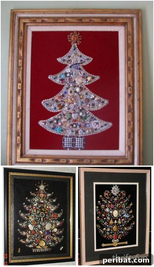 DIY Jeweled Christmas Tree