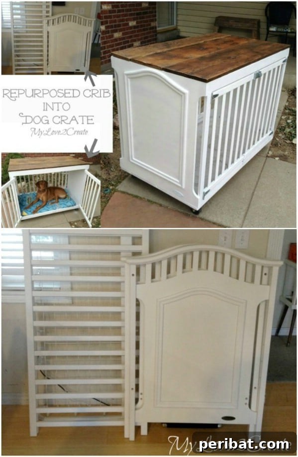 Pawsome Projects: DIY Dog Beds & Crates Your Pup Will Adore 14 Repurposed Crib Dog Crate