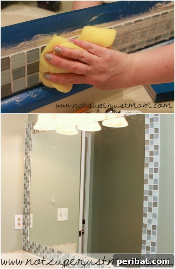 20 Creative DIYs for Broken China and Glass 17 Broken Glass Embellished Mirror