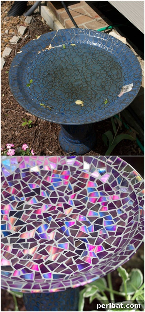 20 Creative DIYs for Broken China and Glass 6 Repurposed Broken China Birdbath