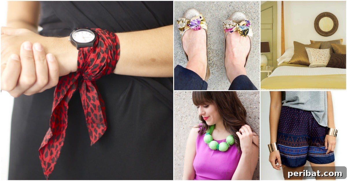 Transform Old Scarves into Stunning Creations for Zero Cost 2 Creative ways to repurpose old scarves