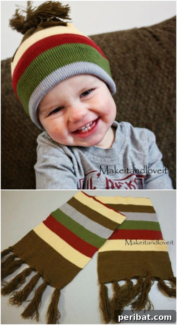 Transform Old Scarves into Stunning Creations for Zero Cost 19 Winter Scarf Turned Toddler Hat