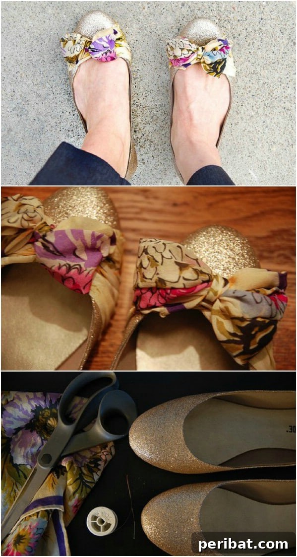 Transform Old Scarves into Stunning Creations for Zero Cost 3 Anthropologie Inspired Scarf Flats