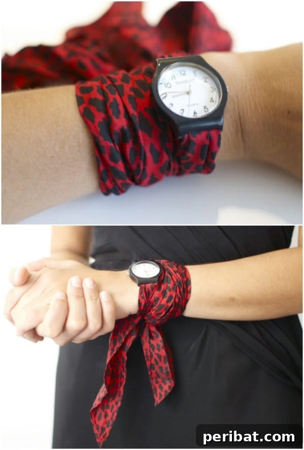 Transform Old Scarves into Stunning Creations for Zero Cost 30 DIY Silk Scarf Watch