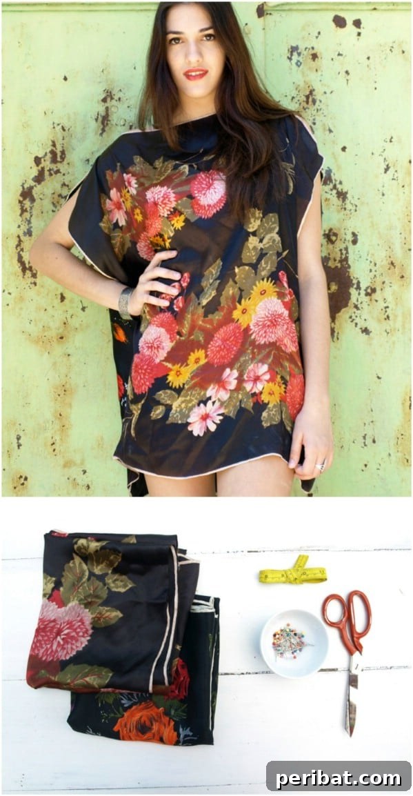 Transform Old Scarves into Stunning Creations for Zero Cost 6 10 Minute DIY Scarf Tunic
