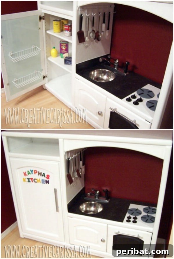 Unlock Kid Magic: 35 Household Item Crafts 15 DIY Play Kitchen From Entertainment Center