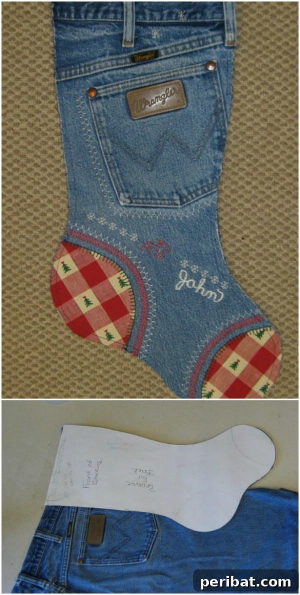 Unlock Kid Magic: 35 Household Item Crafts 18 Repurposed Jeans Into Christmas Stockings