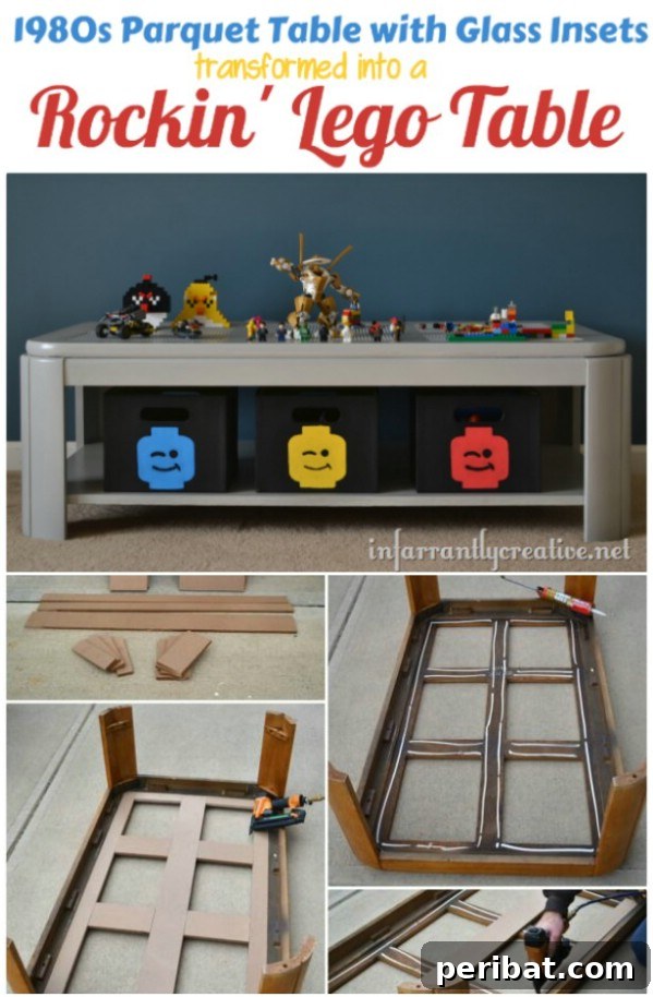 Unlock Kid Magic: 35 Household Item Crafts 32 Parquet Table Lego Repurpose