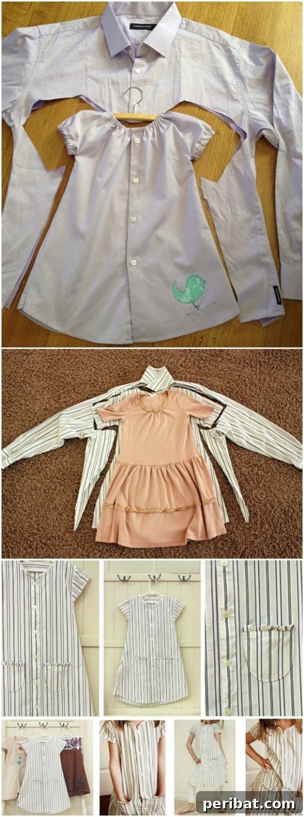 Unlock Kid Magic: 35 Household Item Crafts 5 Baby Dress From Upcycled Shirt