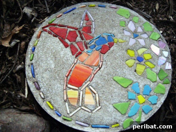 Elevate Your Garden Path: Creative Stepping Stone Ideas 15 Hummingbird Garden Stepping Stone