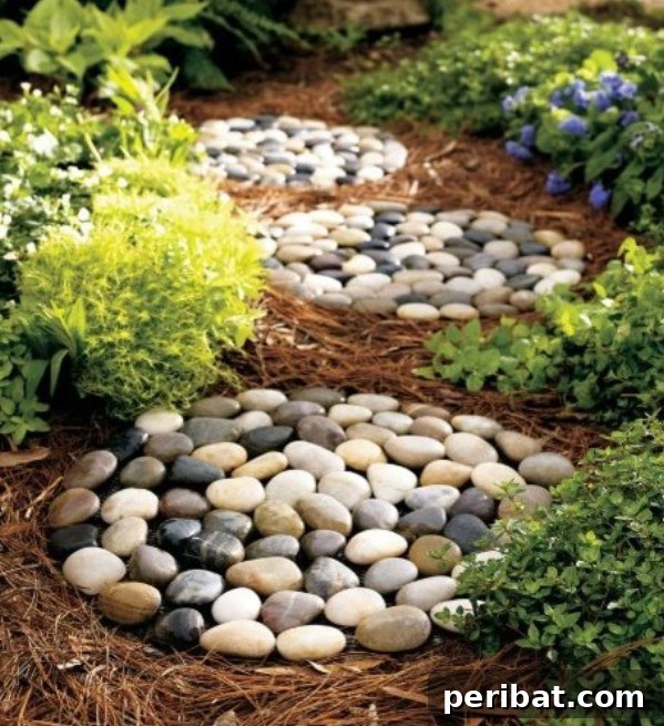 Elevate Your Garden Path: Creative Stepping Stone Ideas 26 Stone Footprint Walkway Stones