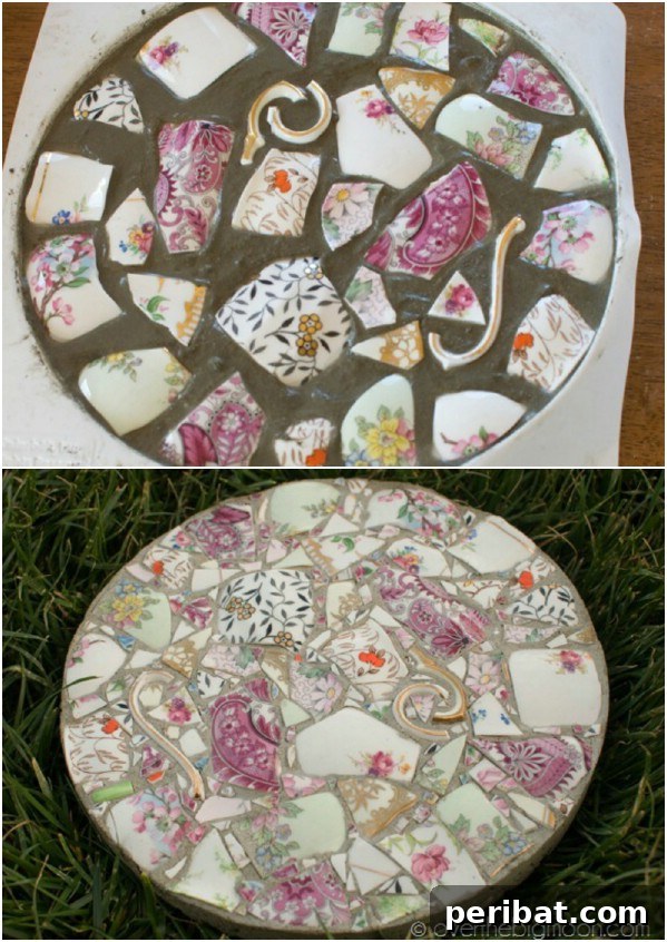 Elevate Your Garden Path: Creative Stepping Stone Ideas 7 DIY Stepping Stones From Broken Dishes