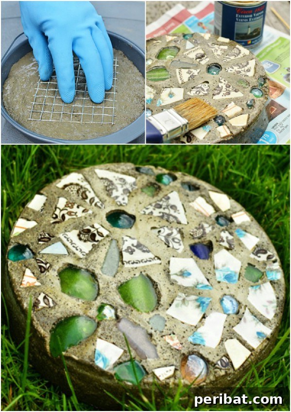 Elevate Your Garden Path: Creative Stepping Stone Ideas 9 DIY Stepping Stones With Cake Pan