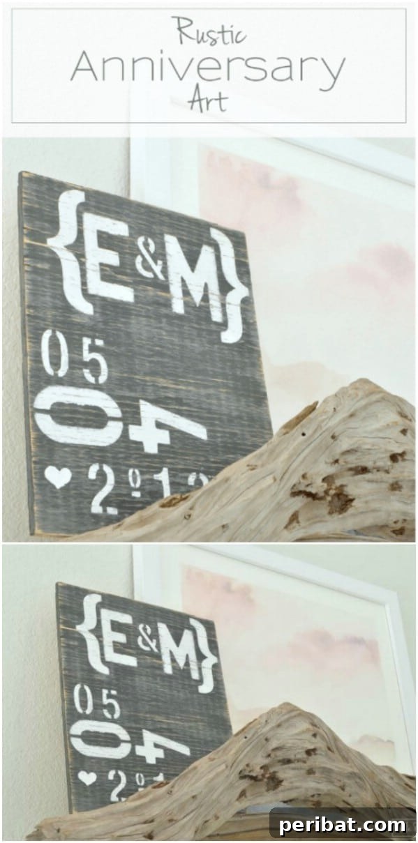 50 Charming Wooden Signs for Rustic Home Appeal 32 DIY Rustic Typography Anniversary Wood Sign for Wedding Gifts