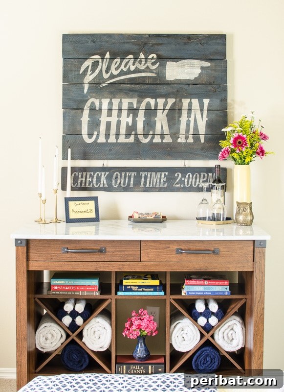 50 Charming Wooden Signs for Rustic Home Appeal 37 Rustic Guest Room Check Out Sign for Farmhouse Style
