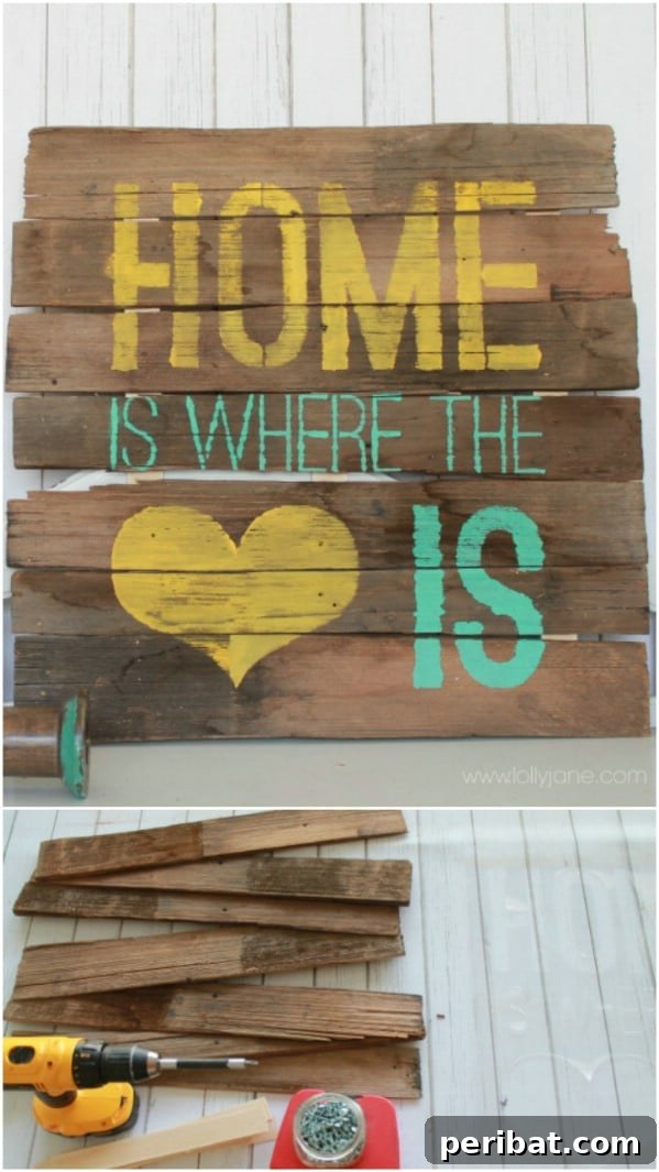 50 Charming Wooden Signs for Rustic Home Appeal 39 Home Is Where The Heart Is Sign for Rustic Home Decor