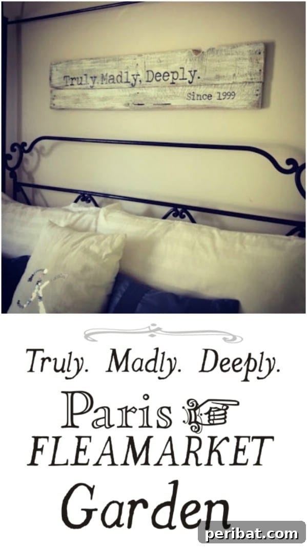 50 Charming Wooden Signs for Rustic Home Appeal 40 DIY Hand Painted Anniversary Sign with Truly, Madly, Deeply Message