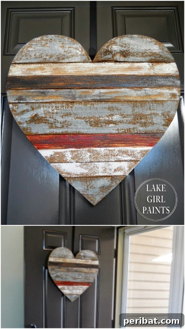 50 Charming Wooden Signs for Rustic Home Appeal 42 DIY Wood Scrap Heart Art with Optional Message