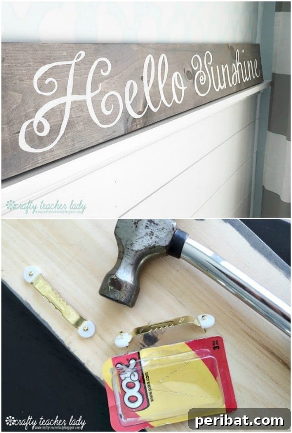 50 Charming Wooden Signs for Rustic Home Appeal 48 DIY Stenciled Rustic Welcome Sign for Porch or Entry
