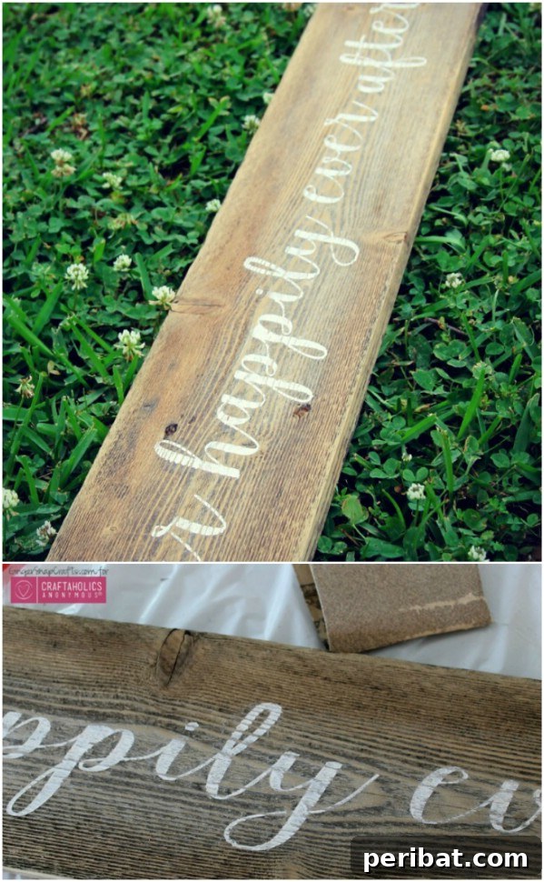 50 Charming Wooden Signs for Rustic Home Appeal 49 Rustic DIY Happily Ever After Wedding Sign for Ceremony Decor