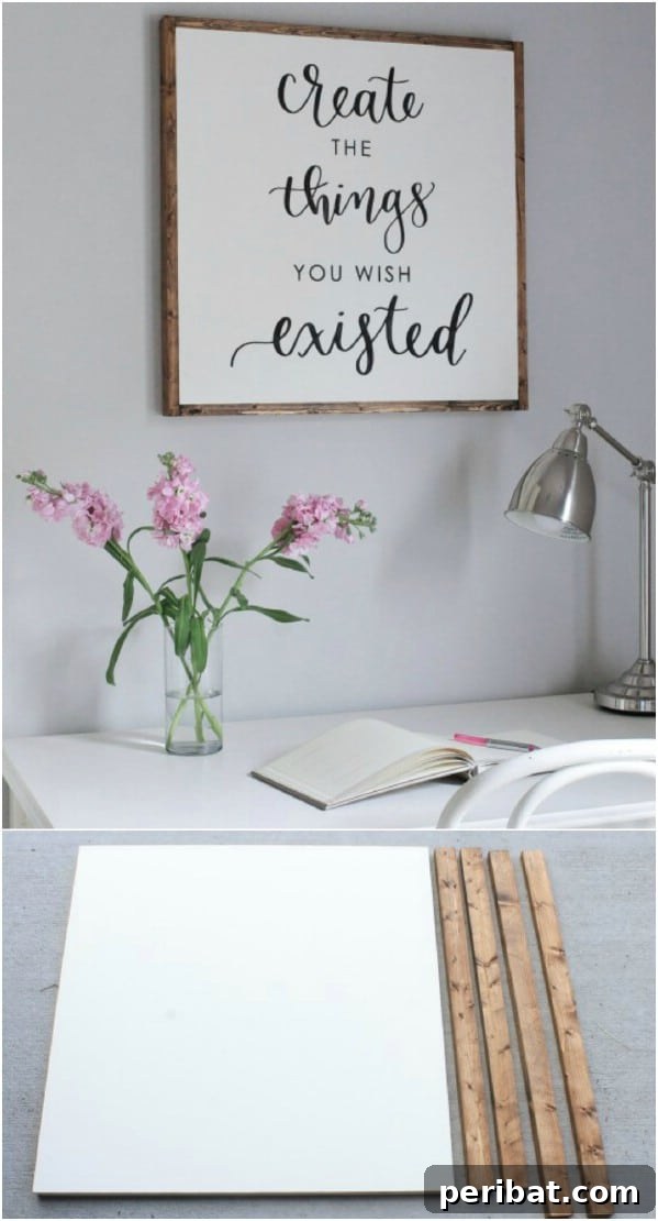 50 Charming Wooden Signs for Rustic Home Appeal 6 DIY Create Pallet Wood Sign with Calligraphy