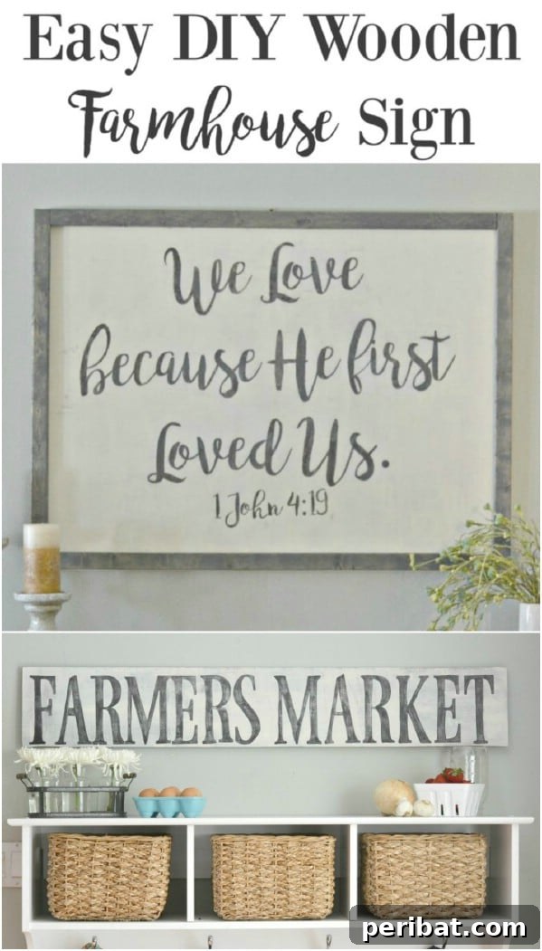 50 Charming Wooden Signs for Rustic Home Appeal 9 DIY Rustic Farmhouse Sign with Inspirational Message
