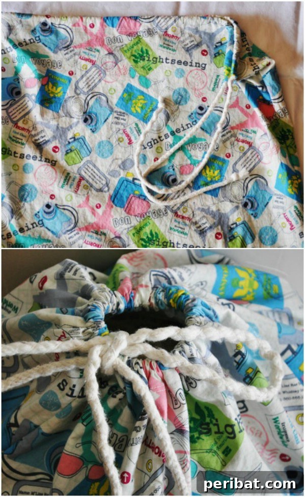 30 Genius Ways to Transform Old Bed Sheets 12 Simple And Quick DIY Laundry Bag