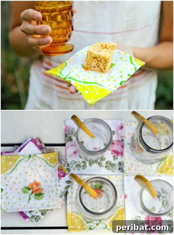 30 Genius Ways to Transform Old Bed Sheets 21 DIY repurposed Sheet Dinner Napkins