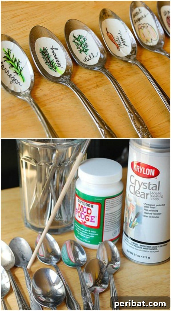 Unlock Creativity: Transform Forgotten Kitchen Tools into Stunning Decor 29 Vintage Spoon Garden Markers