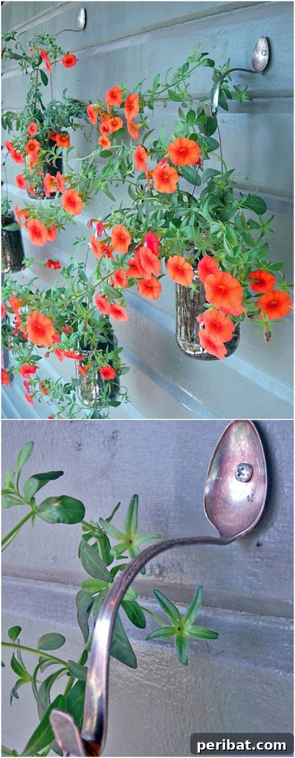 Unlock Creativity: Transform Forgotten Kitchen Tools into Stunning Decor 5 Bent Spoon Plant Hangers