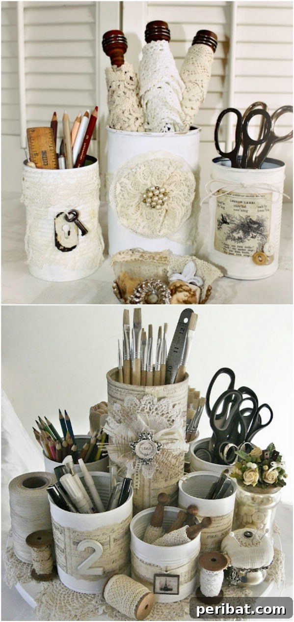Brewing Up New Uses For Empty Coffee Containers 11 Easy DIY Office Storage