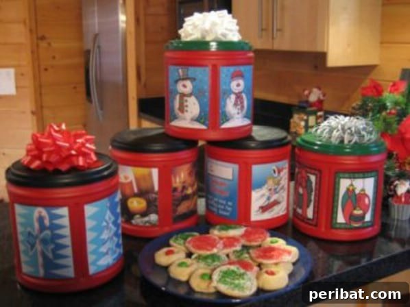 Brewing Up New Uses For Empty Coffee Containers 13 DIY Holiday Treat Containers