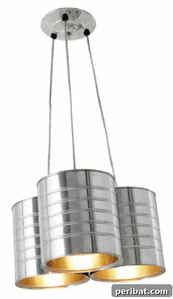 Brewing Up New Uses For Empty Coffee Containers 20 Upcycled Coffee Can Light Fixture