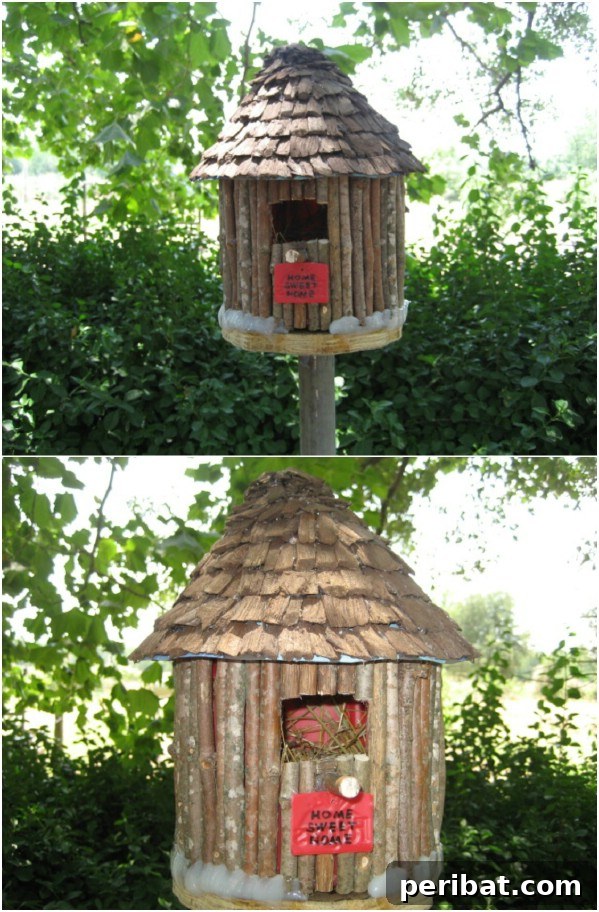 Brewing Up New Uses For Empty Coffee Containers 4 Upcycled Coffee Container Birdhouse