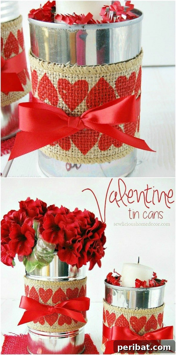 Brewing Up New Uses For Empty Coffee Containers 5 Burlap Covered Decorative Coffee Cans