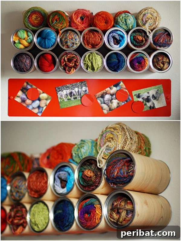 Brewing Up New Uses For Empty Coffee Containers 6 DIY Coffee Can Cubbies