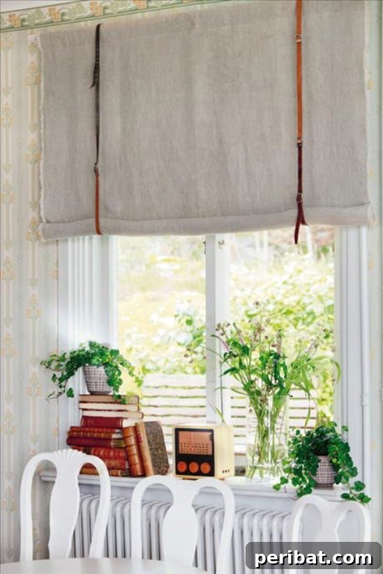 Transform Your Old Leather Belts: 25 Amazing Upcycling Ideas 23 Repurposed Belt Roman Shades