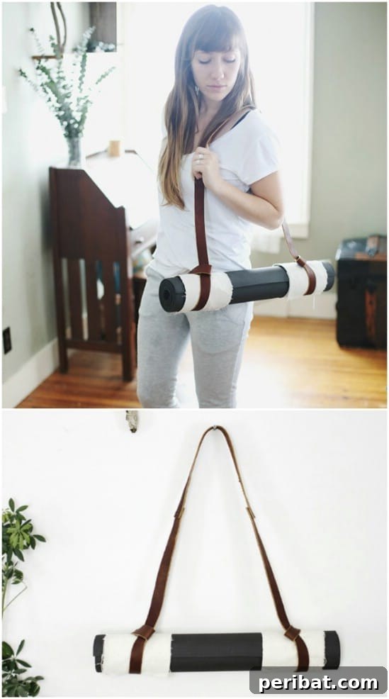 Transform Your Old Leather Belts: 25 Amazing Upcycling Ideas 27 DIY Yoga Mat Strap