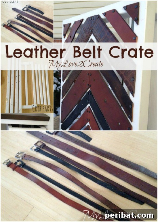 Transform Your Old Leather Belts: 25 Amazing Upcycling Ideas 9 DIY Leather Belt Crate