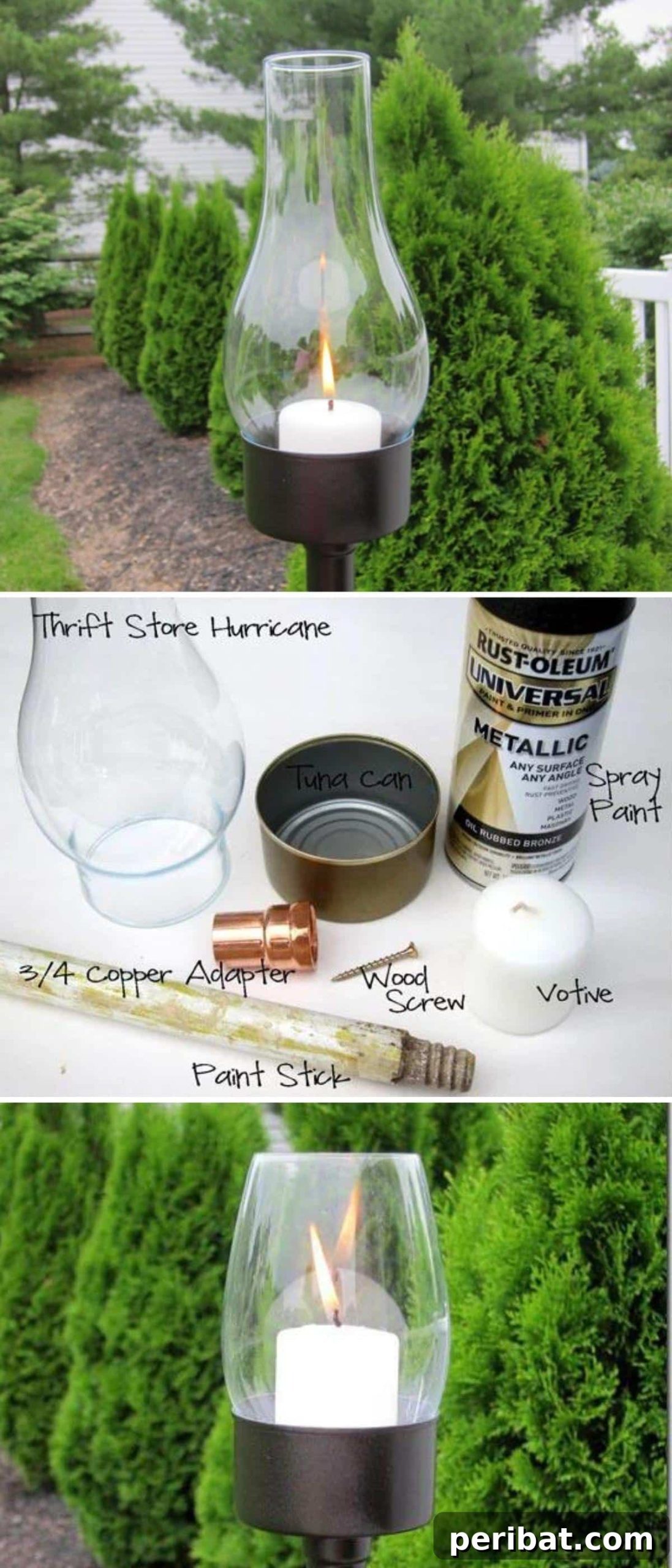 35 Radiant Outdoor Lantern Ideas to Transform Your Garden 11 Upcycled Outdoor Tuna Can Lantern