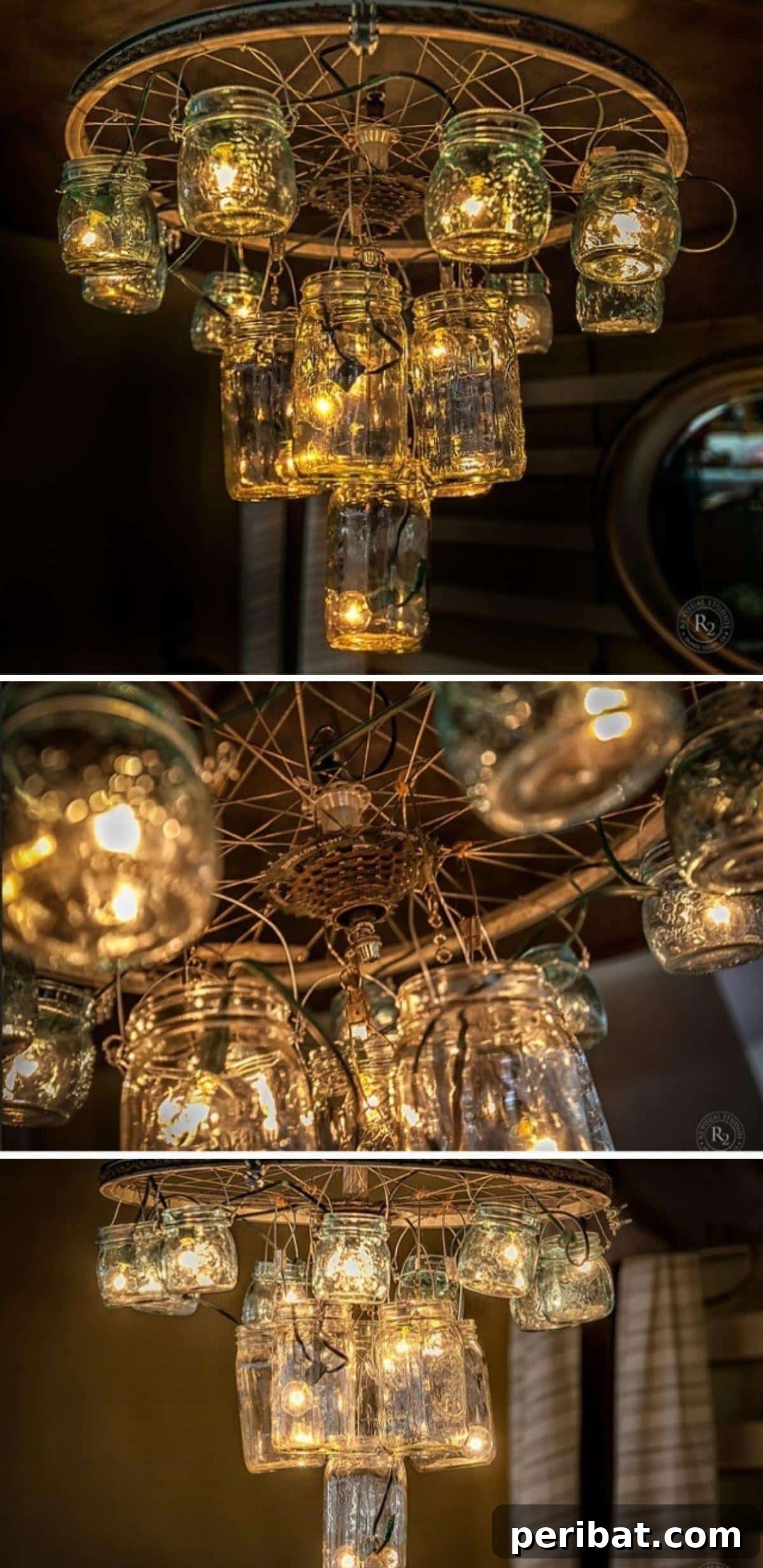 35 Radiant Outdoor Lantern Ideas to Transform Your Garden 25 Upcycled Bicycle Rim Lighting