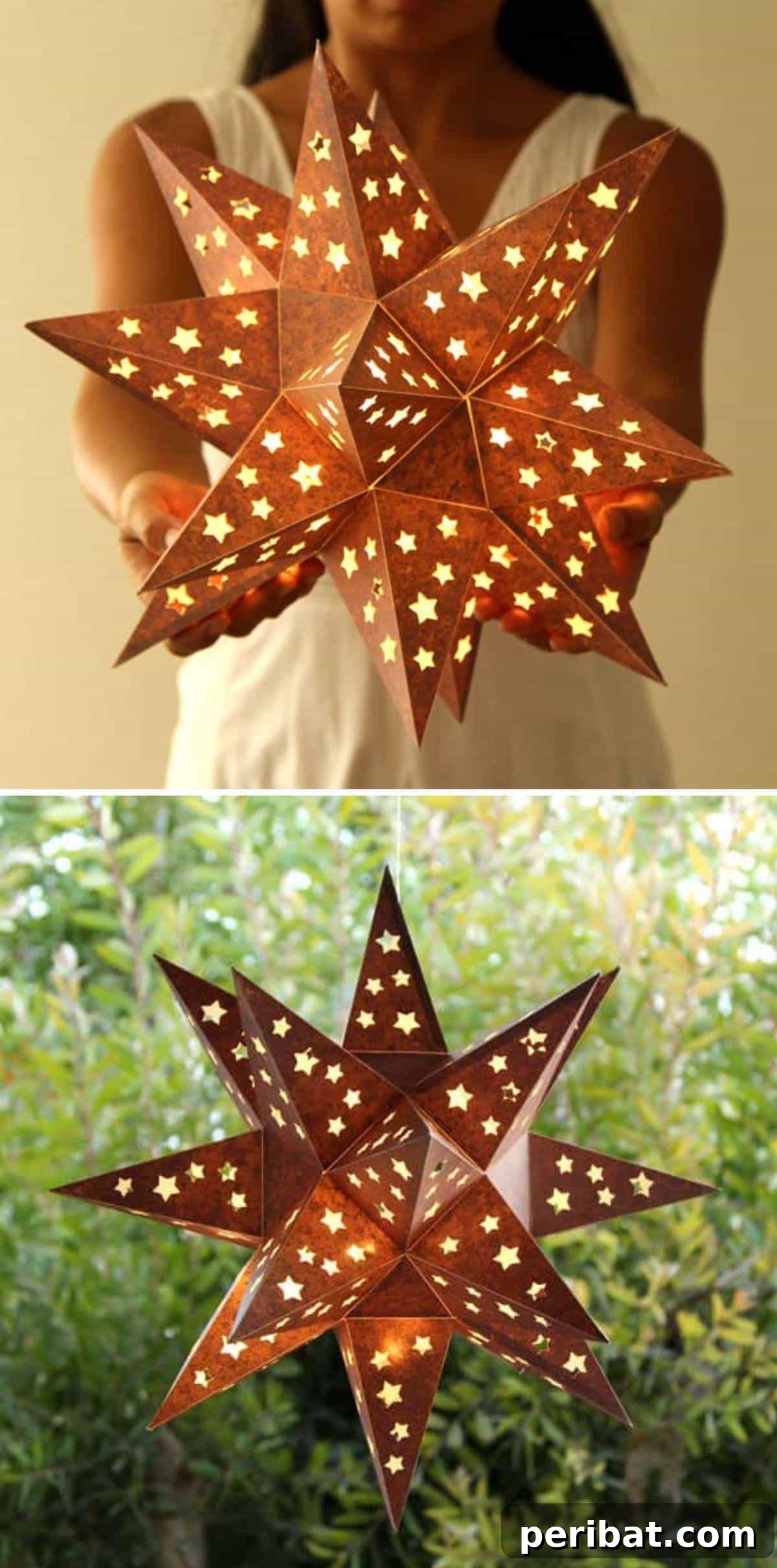 35 Radiant Outdoor Lantern Ideas to Transform Your Garden 27 Rustic Metal Star Lantern