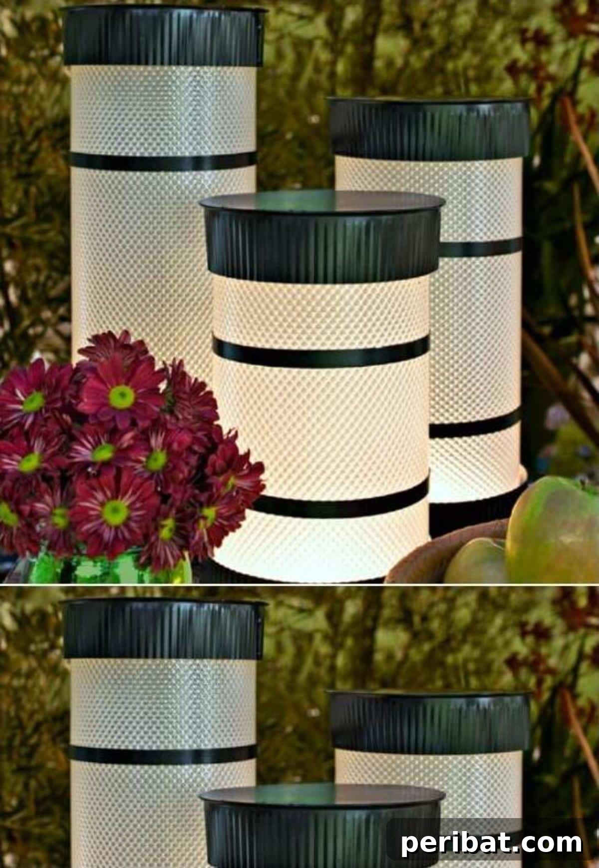 35 Radiant Outdoor Lantern Ideas to Transform Your Garden 31 DIY Tube Garden Lights