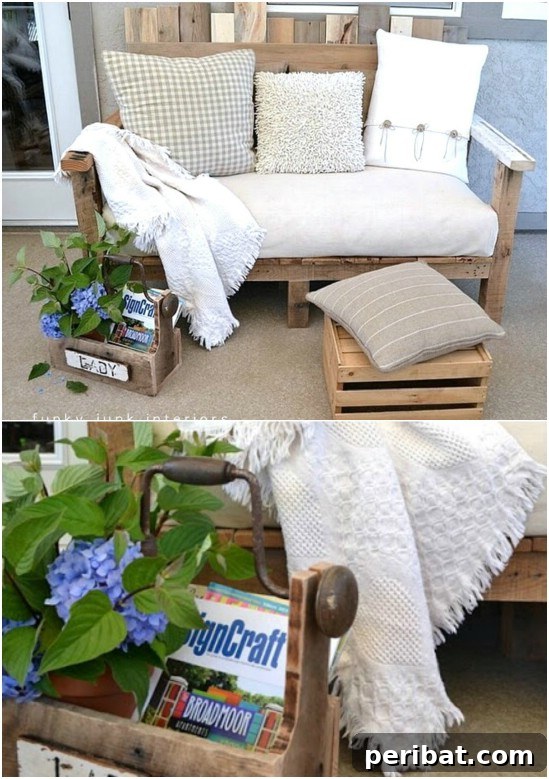 Repurposed Pallet Sofa