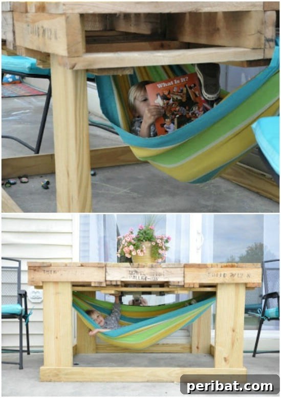 Pallet Table With A Hidden Twist