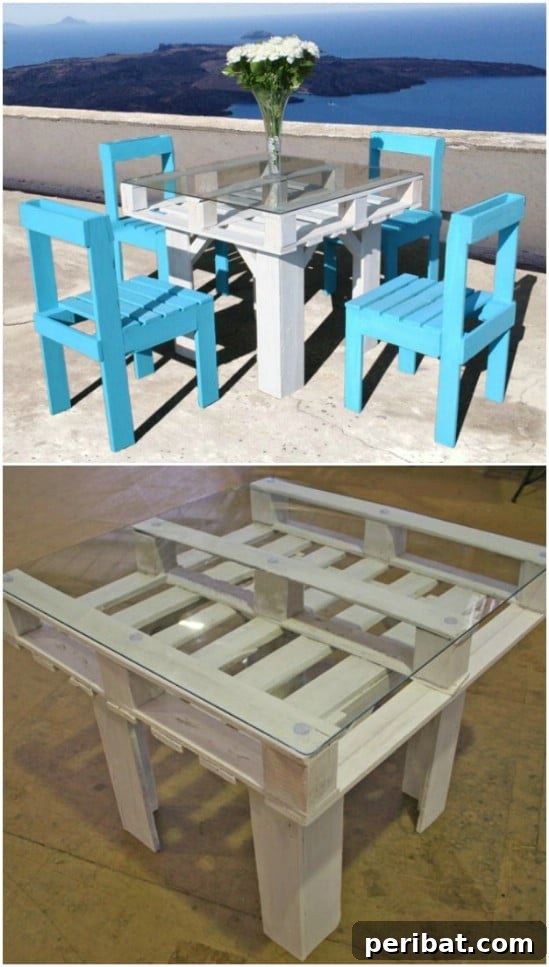 DIY See Through Pallet Table
