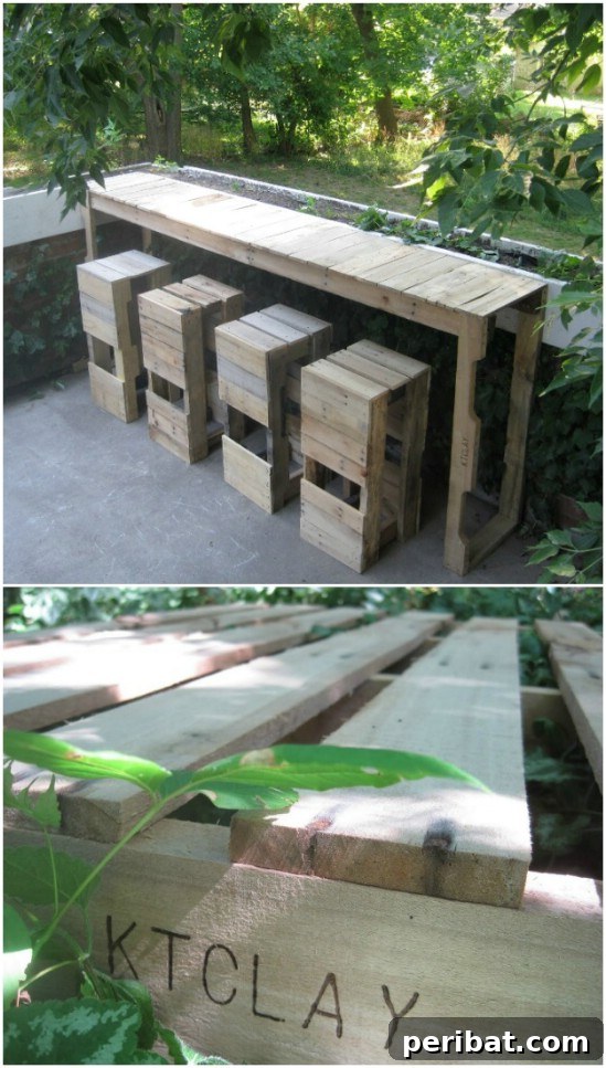 Upcycled Pallet Bar